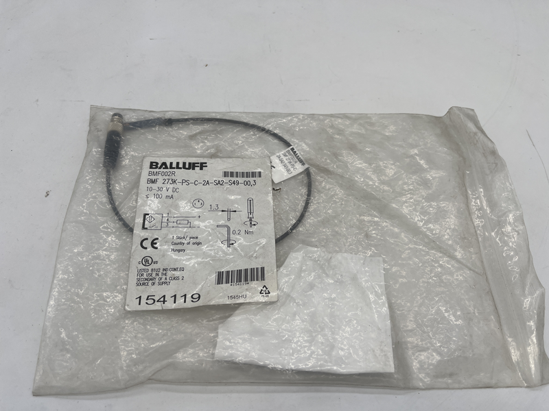 Sensore campo magnetico per cilindro pneumatico Bmf 273k-ps-c-2a-sa2-s49-00,3