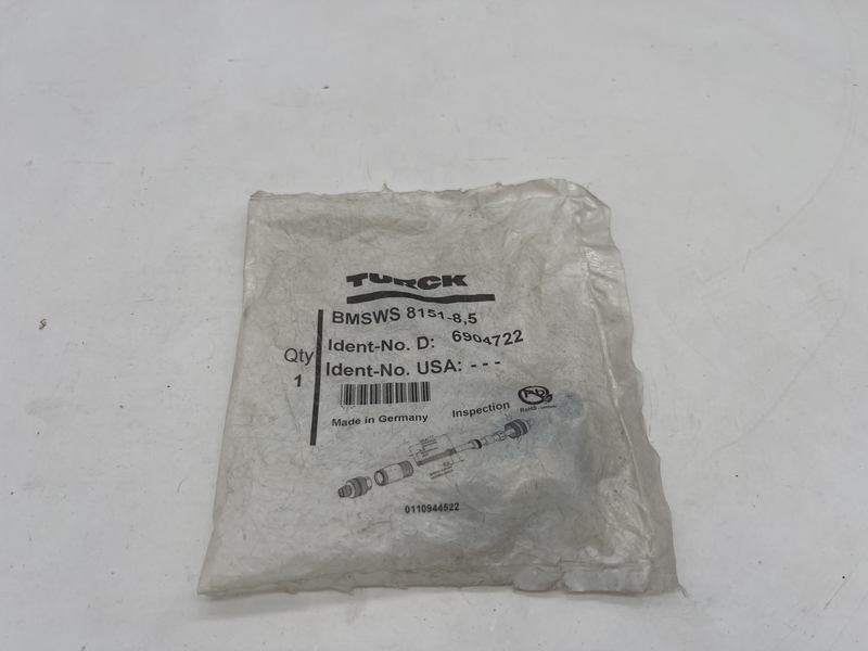 M12 connector Bmsws 8151-8,5