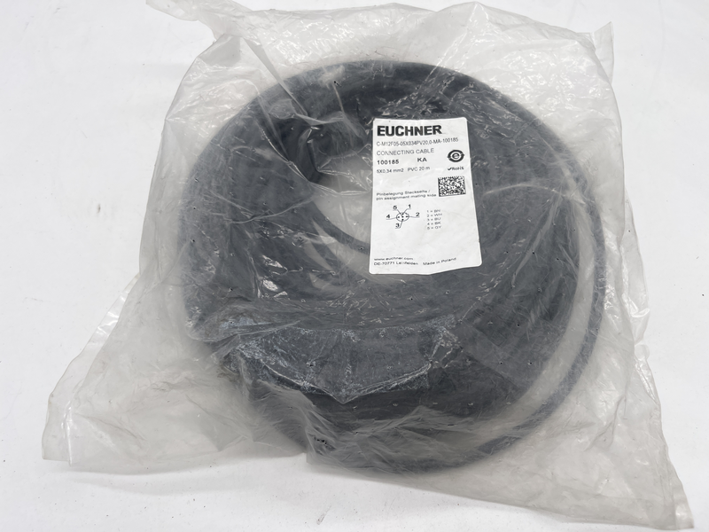 Cavo 5x0,34 mm2 pvc 20 metri C-m12f05-05x034pv20,0-ma-100185