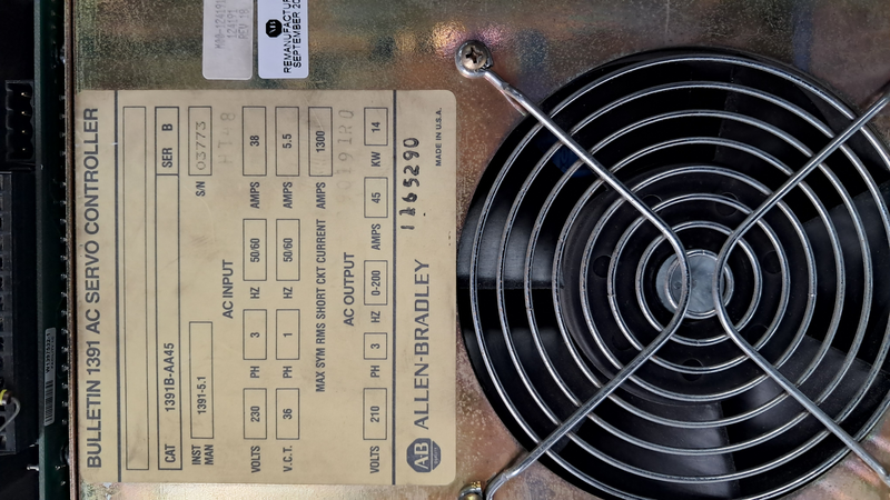 BULLETIN 1391 AC SERVO CONTROLLER CAT 1391B-AA45 SER B