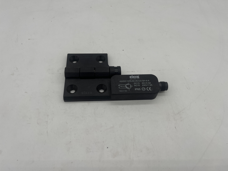 Hinge with built-in safety switch CFS.60-45-CO-SH-6-A