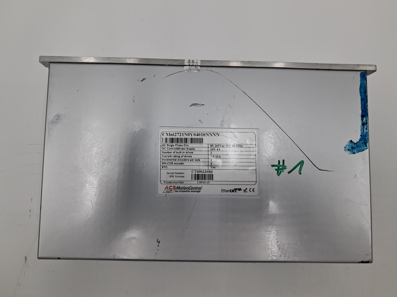 AC Single Phase DrivDC Control&Brake SupplyNumber of built-in drivesCurrent rating of drivesIncremental encoders perSIN-COS encoderSTO85-265Vac 15A 50/60Hz24V 4A27.5/15Aaxis12Yes CMnt2721N0Y04010NNNN