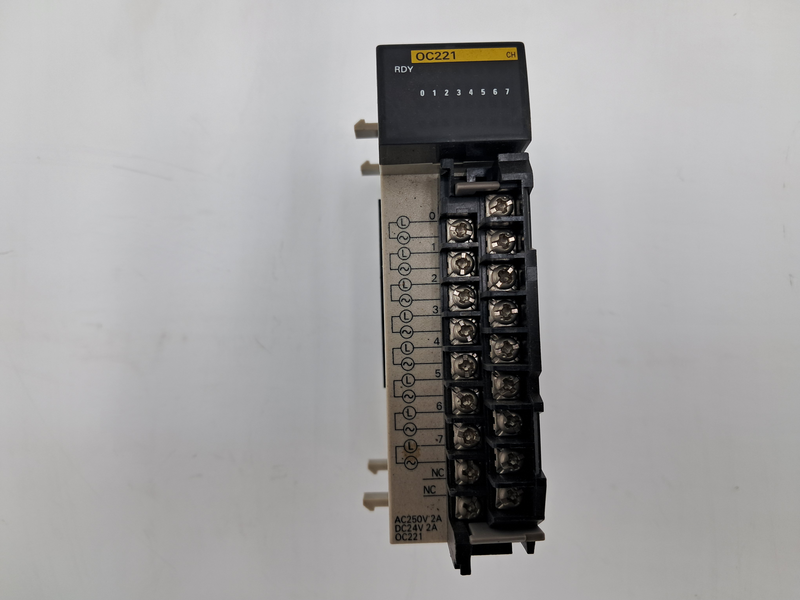 OUTPUT UNIT 250VAC, General Purpose, 2A/P, 16A/U, 8 Points, 24VDC, Resistive 2A/P, 16AU, 8 Points, 120VAC, Pilot Duty, 72VAP, 1440VAU, 8 Points CQM1-OC221