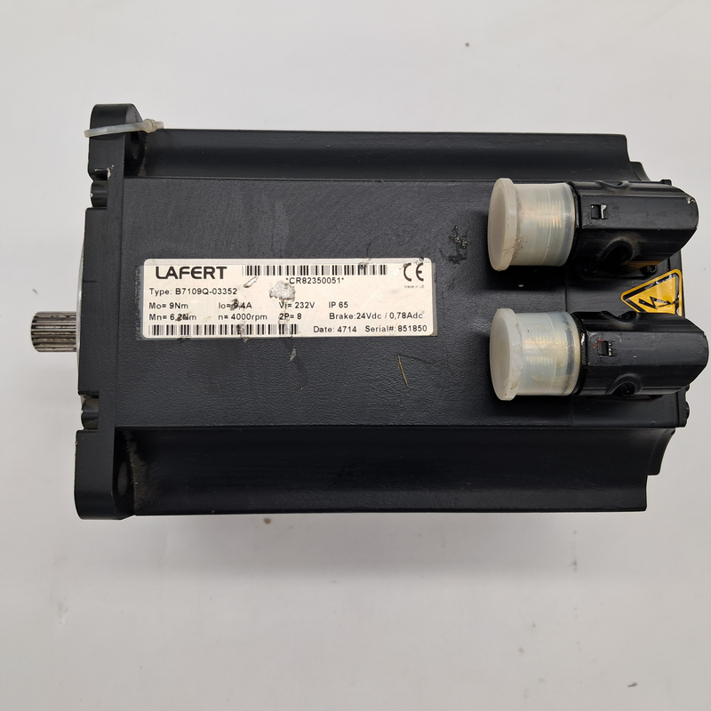 Type: B7109Q-03352 Mo= 9Nm lo=3,4A Mn= 6. 2Nm n= 4000rpm CR82350051