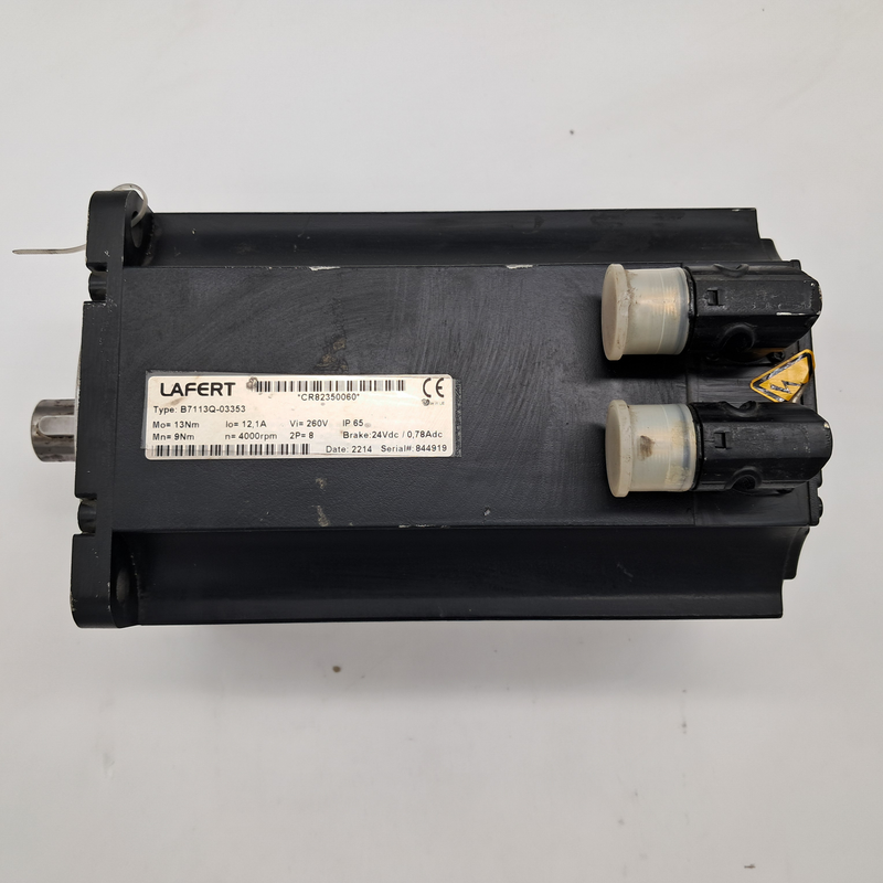 Type: B7113Q-03353 Mo= 13Nm lo= 12,1A Mn= 9Nm n= 4000rpm CR82350060