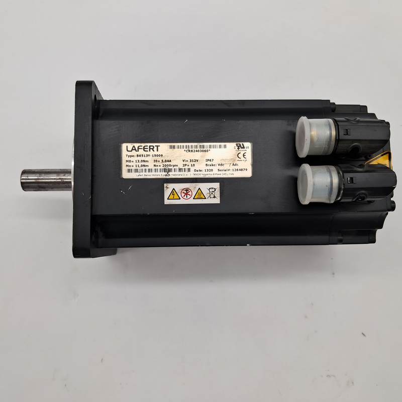 Type: B6513Y-15009 M0= 13,0Nm I0=5,04A Vi= 312V Mn= 11,0Nm Nn= 2000rpm 2P= 10 CR82403060