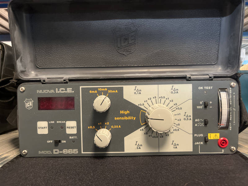 Dispositivo prova interruttori differenziali D-665