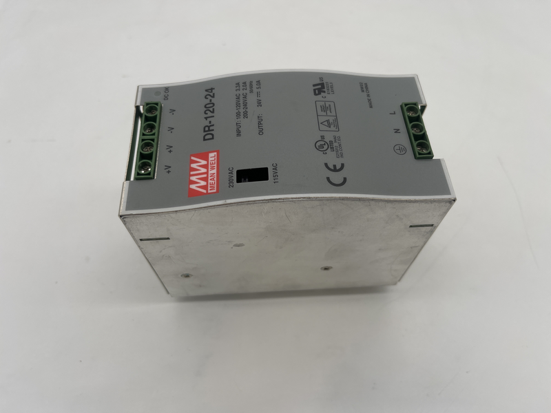 POWER SUPPLY IN 100-120 VAC 3.3 A 200-240 VAC 2.0 A OUT 24 V 5.0 A DR12024