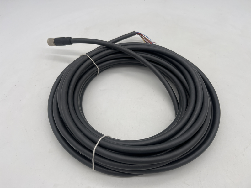 Connection cable M12/12-pin VeriSens®; shielded connecting cable; M12/12-pin female connector to open wires Esg34jp1000g