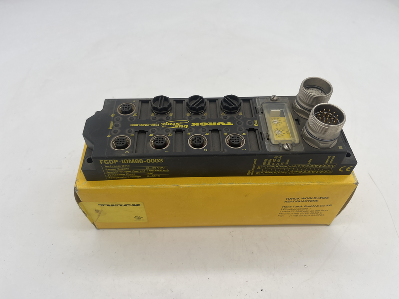 Fieldbus I/O module PROFIBUS-DP. 8 digital PNP inputs. 8 digital outputs 1.4 A Fgdp-iom88-0003