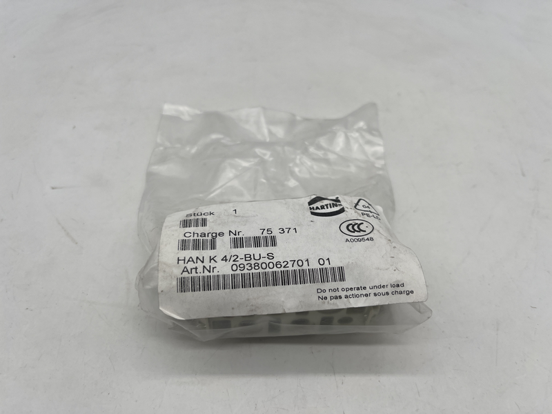 Inserto bus per connettore 6p 09 38 006 2701 Han k 4/2-bu-s
