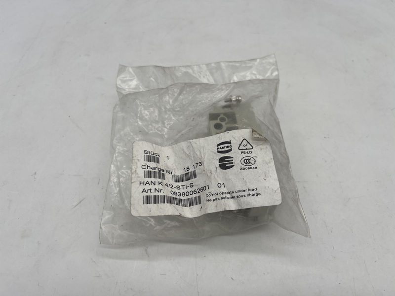 Inserto contatto senza contatti, no ; Versione contatti, Spina ; Numero di poli, 6 ; Materiale dell\\\'inserto connettore, Termoplastico Han k 4/2-sti-s