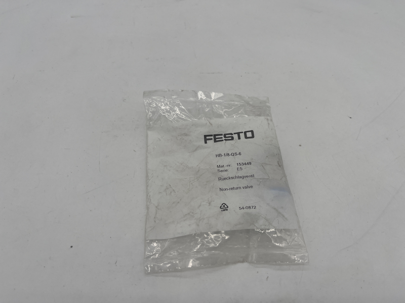 Raccordi pneumatico Hb-1/8-qs-6