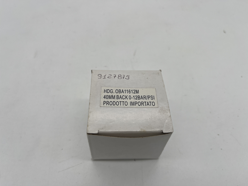 40mm back 0-12bar psi Hdg.oba11612m