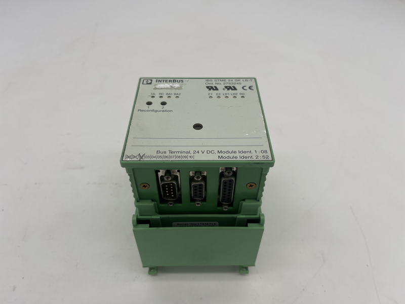 TERMINALE BUS 24 VDC CORRENTE MASSIMA DI 0.5A PER CONNESSIONE DI MODULI IBSSTME24BKLBT