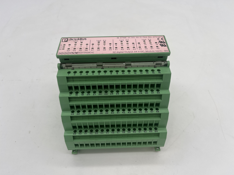PLC  I/O MODULE INTERBUS-ST DIGITAL OUTPUT MODULE,32 OUTPUTS,24VDC,500 MA,IP 20 IBST24DO322