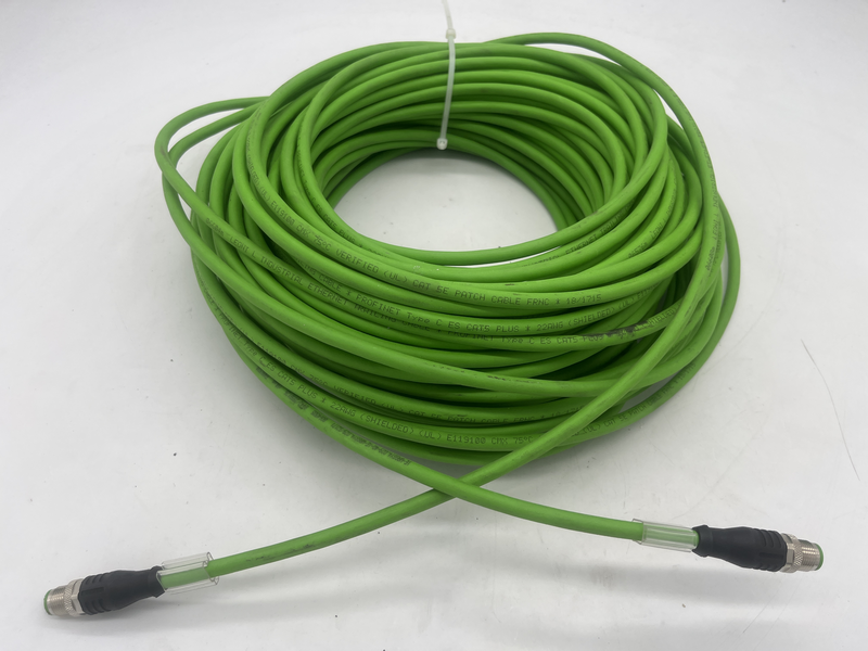 Double-ended cordset; Application: Industrial Ethernet M12 males 4 poles Ie-wassy4.029-40-ie-wassy4.029/s2171