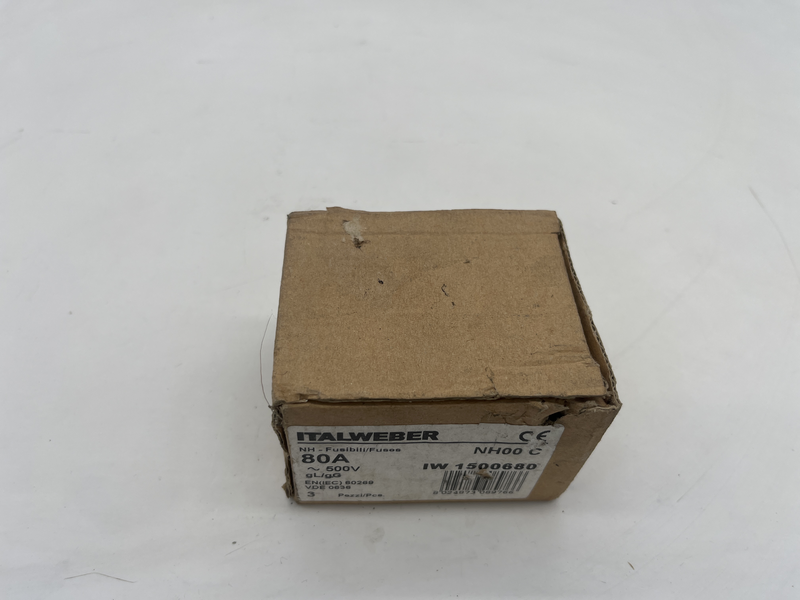 Fusibili 80a 500vconfezione da 3 pezzi Iw1500680