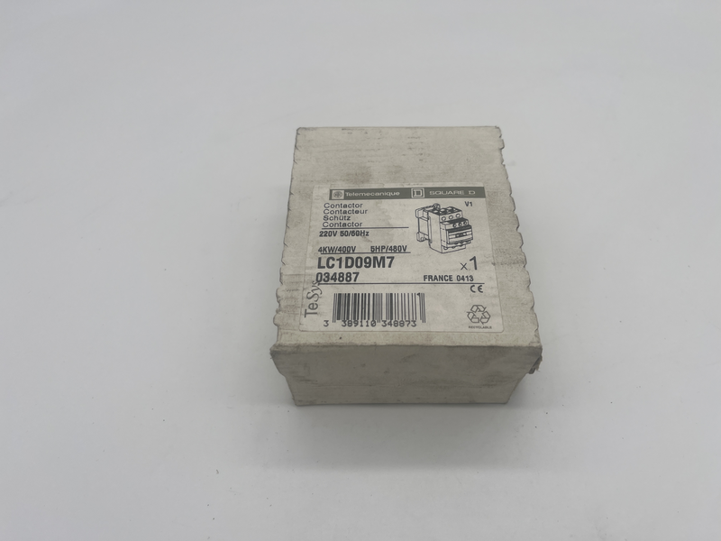 Contattore 220v 50/60 hz 4kw 400v 5hp 480v Lc1d09m7