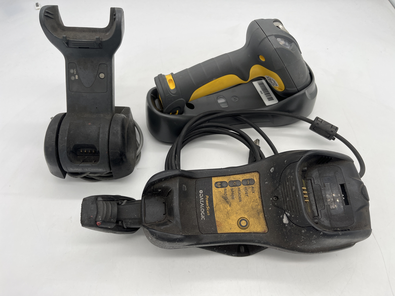 Lettore barcode completo di stazione di ricarica e batteria di riserva Ls3578