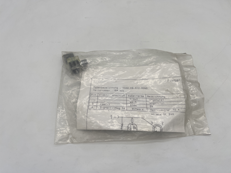 plug socket MSSD-EB-M12-MONO 188024