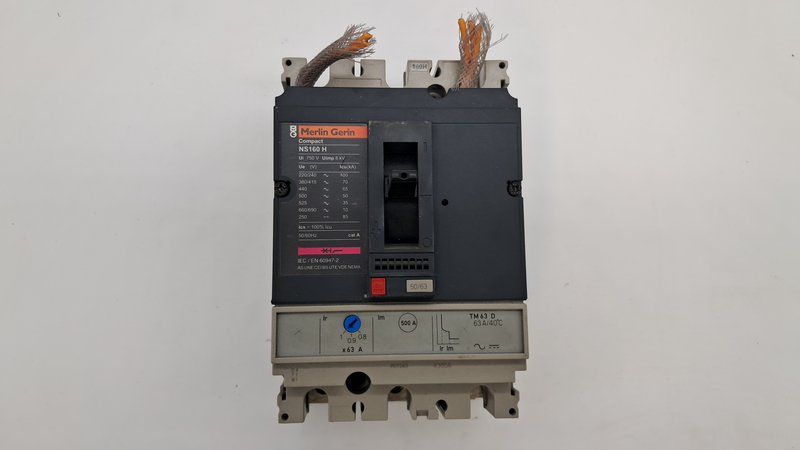 Merlin Gerin Compact NS160 H Ui 750V Uimp 8 kV NS 160 H