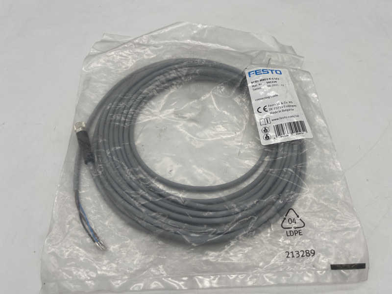 Cavo di collegamento NEBU-M8G3-K-5-LE3 per trasmettitore di posizione, sensori di prossimità, interruttori di pressione, sensori di flusso Nebu-m8g3-k-5-le3