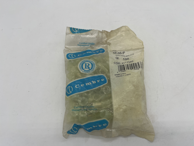 Sqmm 1,5-2,5/awg 16-14  confezione da 100 pezzi Nl06-p