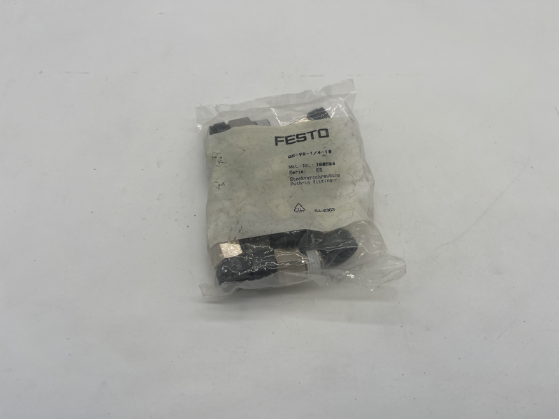 Connettore rapido per tubi con filettatura G1/4 e diametro tubo 10 mm. Pressione di esercizio fino a 10 bar confezione da 10 pezzi QS-V0-1/4-10