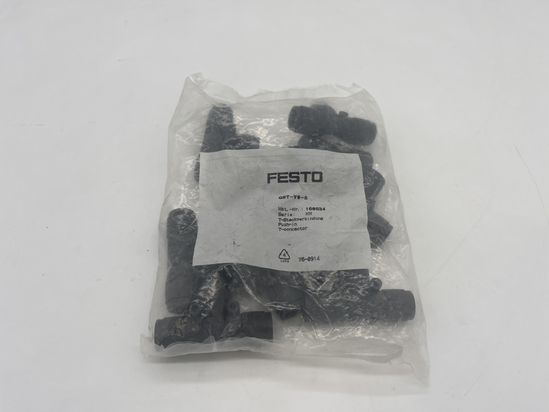 Connettore rapido diritto per tubi con diametro esterno di 8 mm. Pressione di esercizio fino a 10 bar confezione da 10 pezzi QST-V0-8