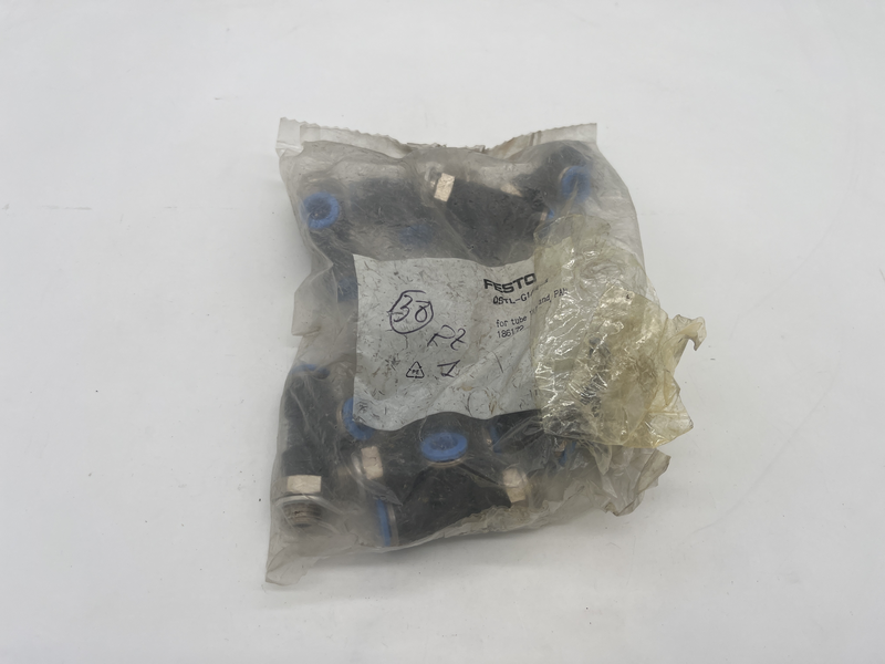 Raccordo a innesto a L · Tappo di chiusura · Regolatore di portata unidirezionale · Sensore di finecorsa · Silenziatore. U-1/4 confezione da 10 pezzi Qstl-g1/4-8