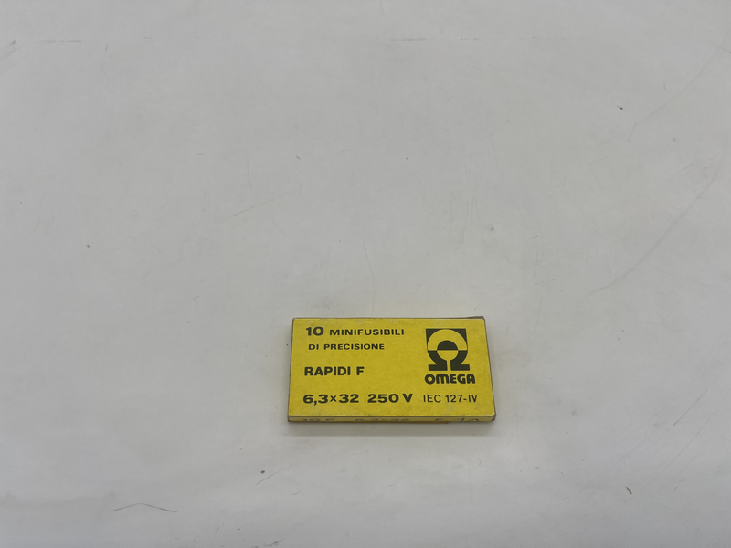 Fusibili di precisione 6.3x32 250v confezione da 10 pezzi Rapidi f