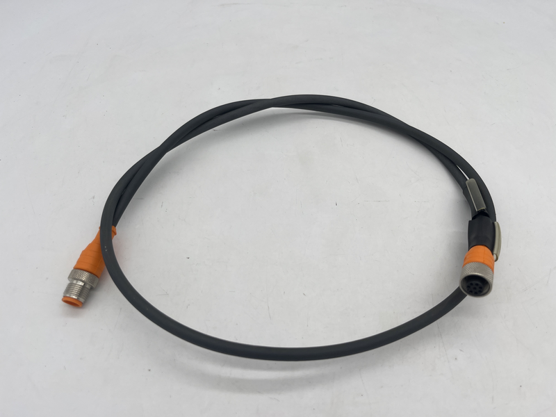 Double-Ended Cordset: Male straight A-coded orange 8-pin M12 Rst 8-Rkt 8-282-1m