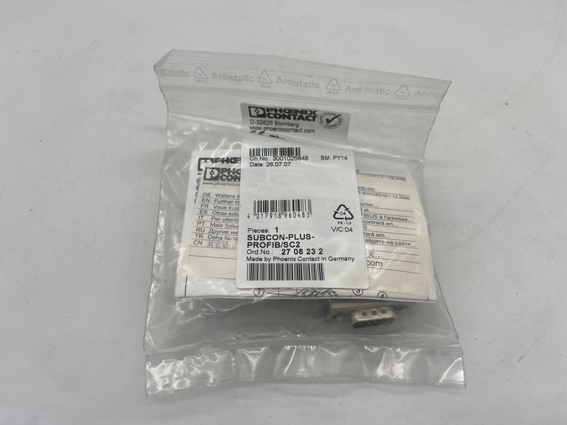 Connettore D-SUB, 9 poli, maschio, ingresso cavi a 35°, per sistemi bus: PROFIBUS DP fino a 12 MBit/s, resistenza terminale inseribile tramite interruttore Subcon-plus-profib/sc2