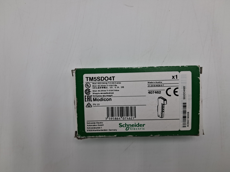 Mod, 4DO 24Vdic Tr 0,5A 3 wires TM5SDO4T