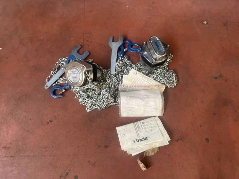 Paranco manuale 250 kg portata Tracklift 250 kg
