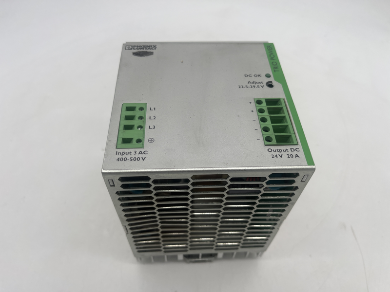 Alimentatore switching PHOENIX 2866394 - TRIO-PS/ 3AC/24DC/20 · Alimentatore switching · 24 V DC · 20 A · 480 W · 3 fase Trio-ps/3ac/24dc/20