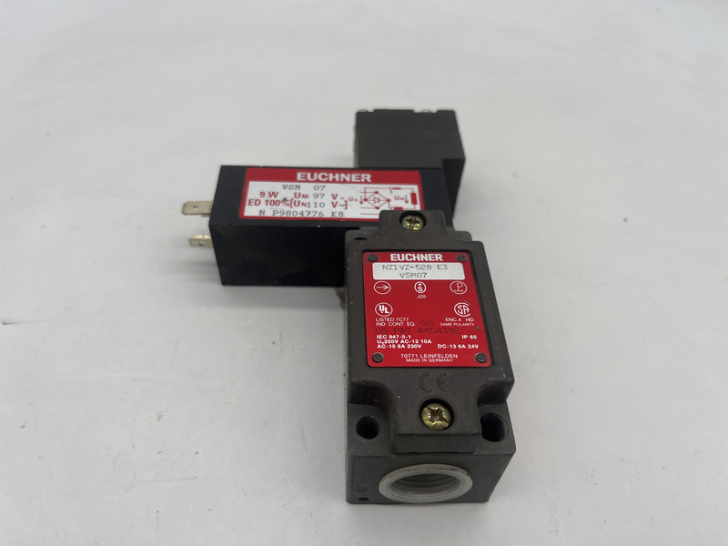 Euchner Safety Switch NZ.VZ.VSM (Guard Locking, Closed-Circuit Current Principle) NZ.VZ.VSM security switch (deemed of the withholding mechanism, principle of rest current) 110 V AC Vsm 07