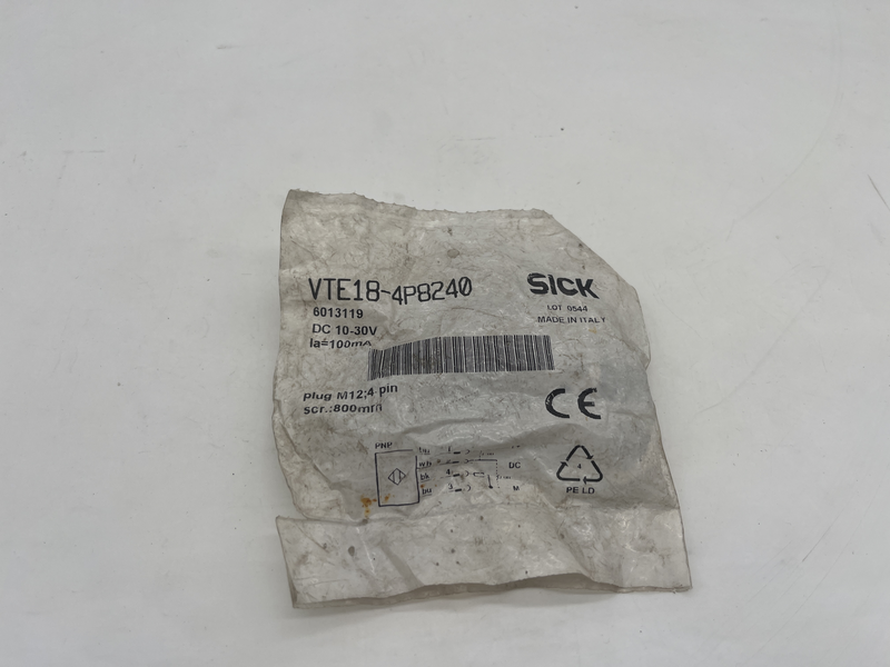 Sensore fotoelettrico cilindrico Vte18-4p8240