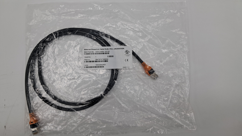 Ethernet Powerlink Cable RJ45, PVC, CROSSOVER X20CA0E61.00150