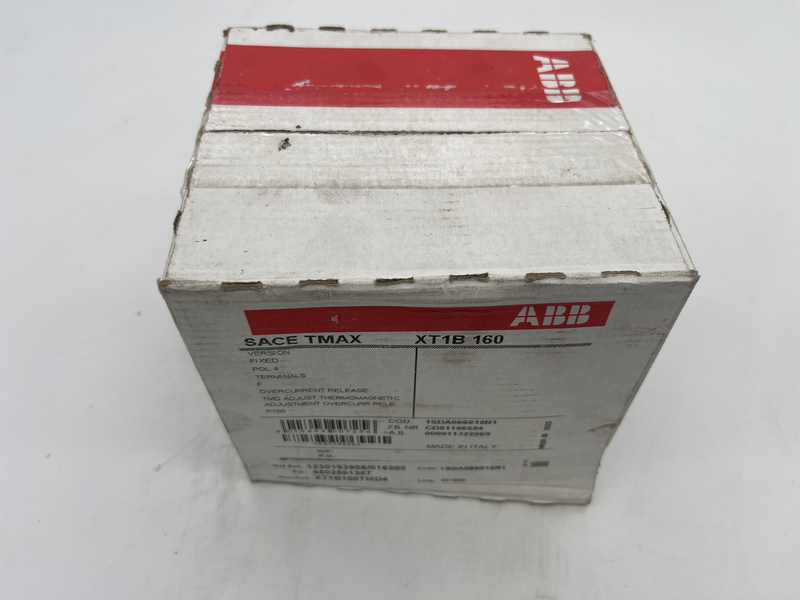 INTERRUTTORE TMAX XT1B 160 FISSO TETRAPOLARE CON TERMINALI ANTERIORI E SGANCIATORI TERMOMAGNETICI Xt1b 160